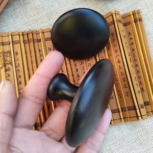Smooth Mushroom-Shaped Lava Basalt Stone – Hot Stone for Facial & Body Massage Therapy