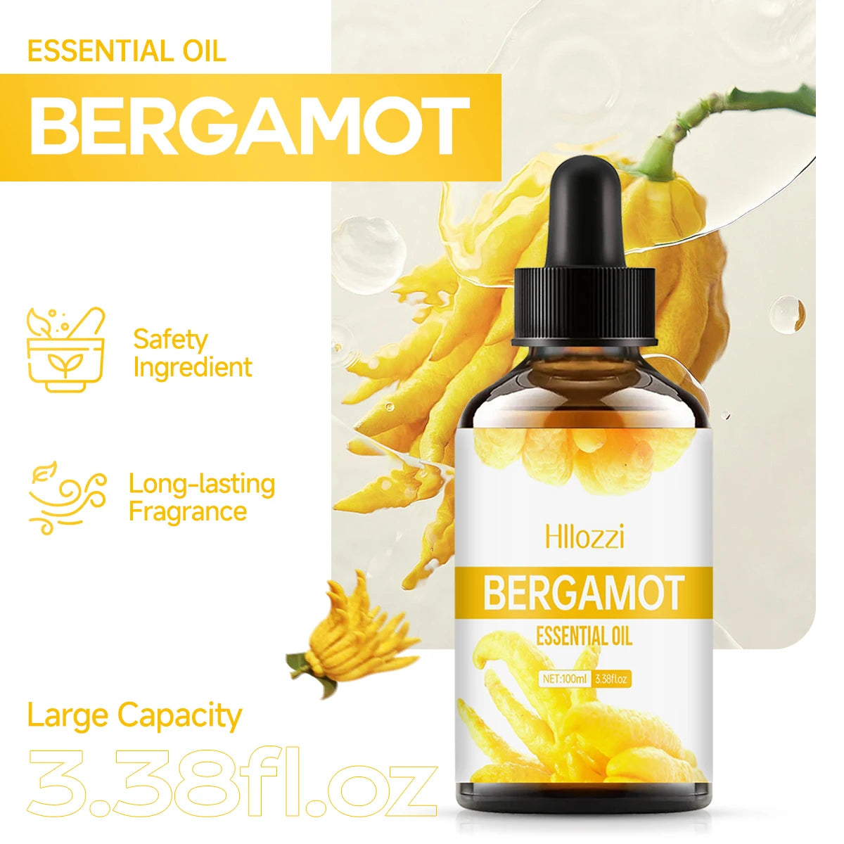 Bergamot Essential Oil – Premium Oil for Hair Care, Skin, Massage, Diffusers & More - Image 2