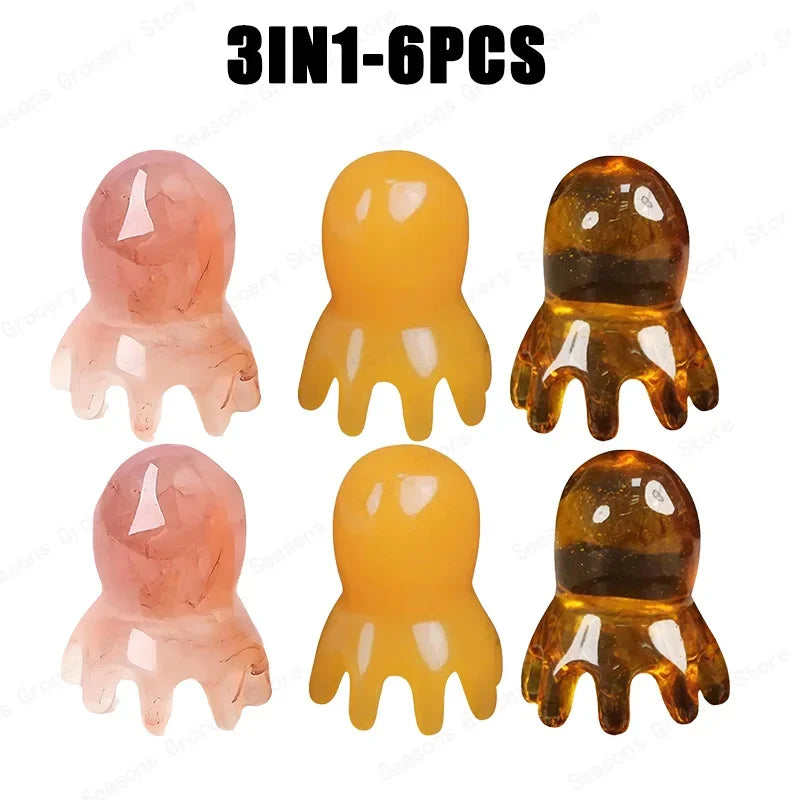 New Resin Octopus Scalp Massage Comb - Image 9