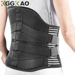 Lower Back Support Brace – Breathable Lumbar Belt with Large Support Pad for Men & Women
