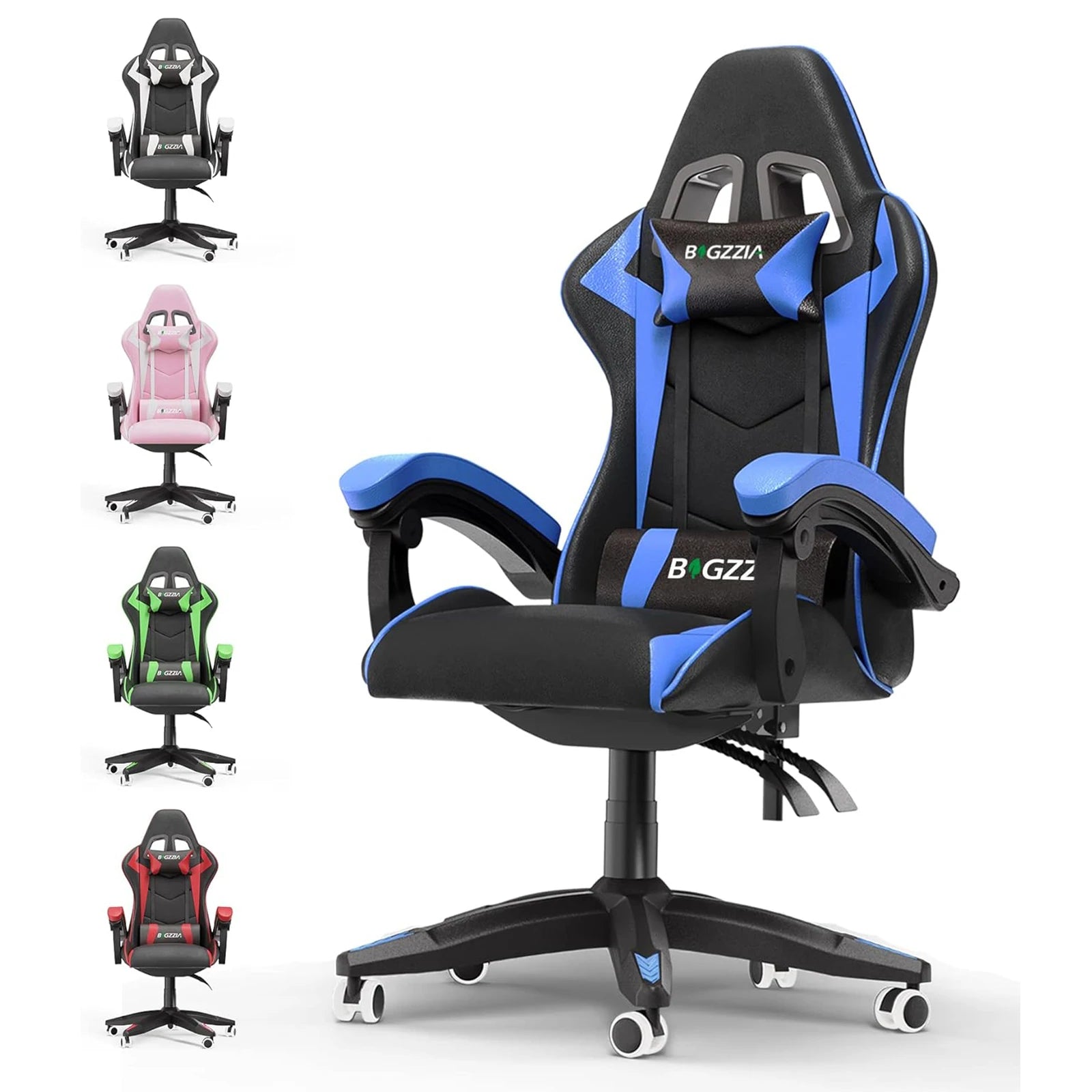 Ergonomic Gaming Chair – Height-Adjustable Computer Chair with Lumbar & Headrest Support - Image 11