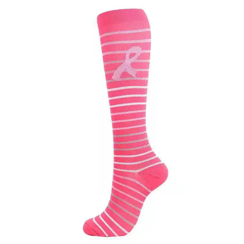 20–30mmHg Compression Socks – Pink Knee-High Stockings for Varicose Veins, Pain Relief & Circulation Support - Image 21