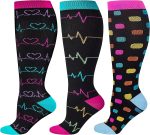 Plus Size Compression Socks – 30mmHg Knee-High Support for Men & Women with Varicose Veins