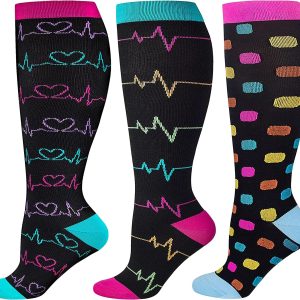 Plus Size Compression Socks – 30mmHg Knee-High Support for Men & Women with Varicose Veins
