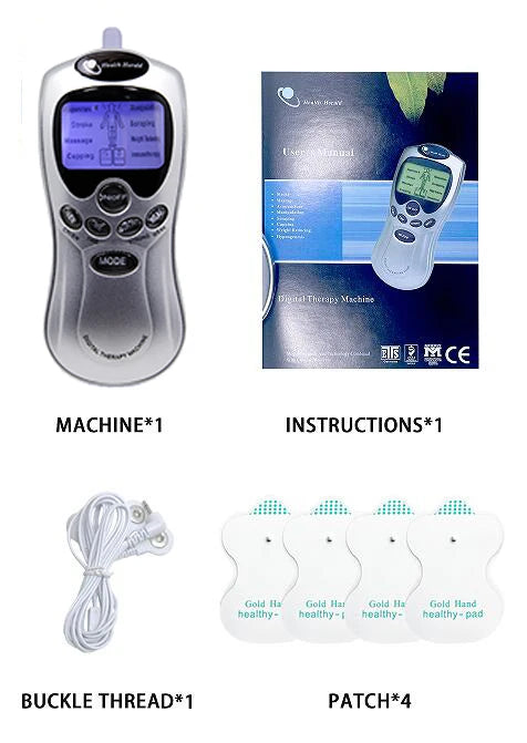 8-Mode Electric Body Massager – Portable TENS Device with 4 Electrode Pads - Image 7