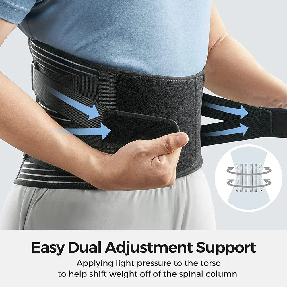 Tcare Sports Back Brace – Lower Back Pain Relief with 6 Support Stays - Image 4