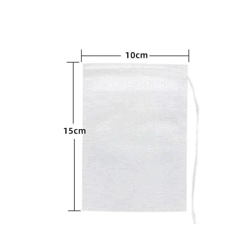 Disposable Tea Filter Bags – Non-Woven Fabric Empty Tea Bags with String & Heat Seal - Image 7