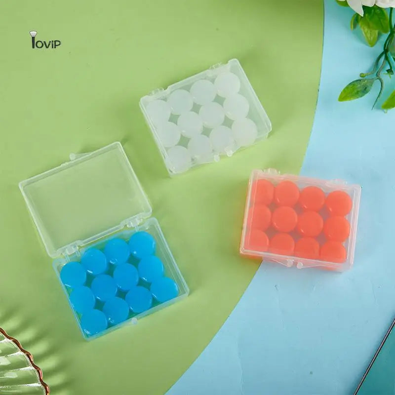 12PCS Reusable Silicone Earplugs – Moldable Wax Ear Plugs for Swimming, Sleeping & Noise Reduction - Image 4