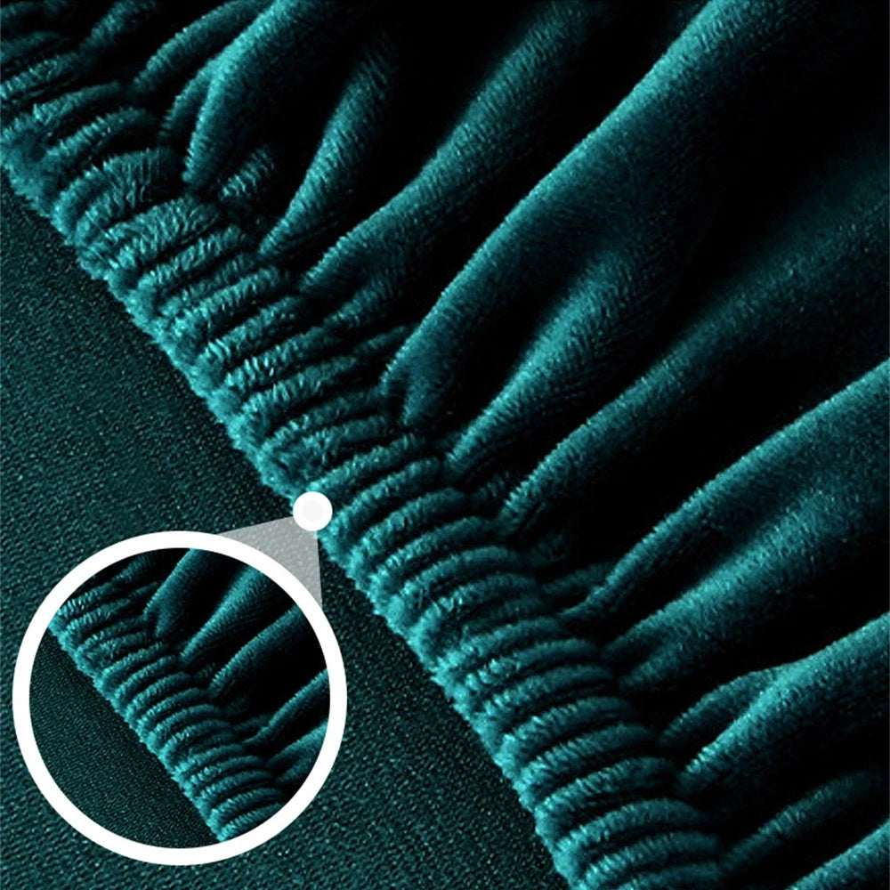 Stretch Velvet Office Chair Cover – Universal Elastic Seat Protector - Image 2