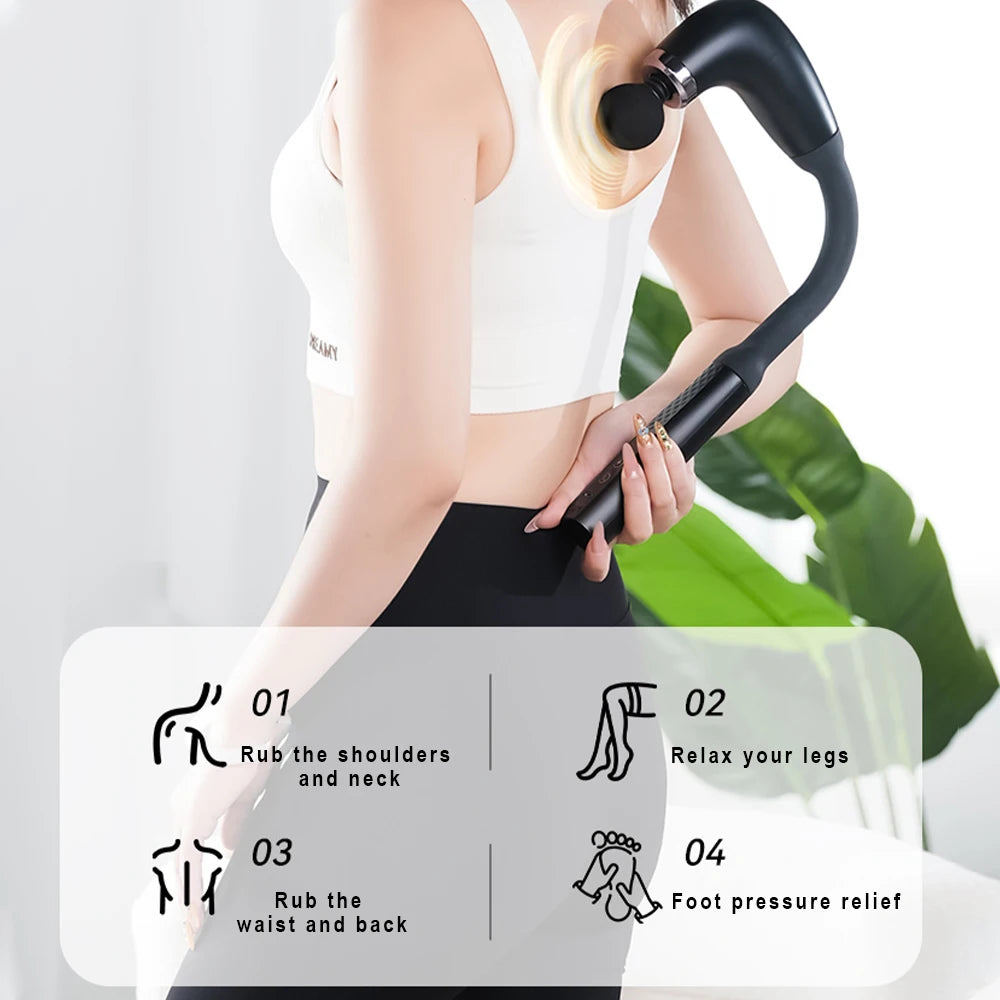 Fascia Massage Gun with Extended Handle - Image 3