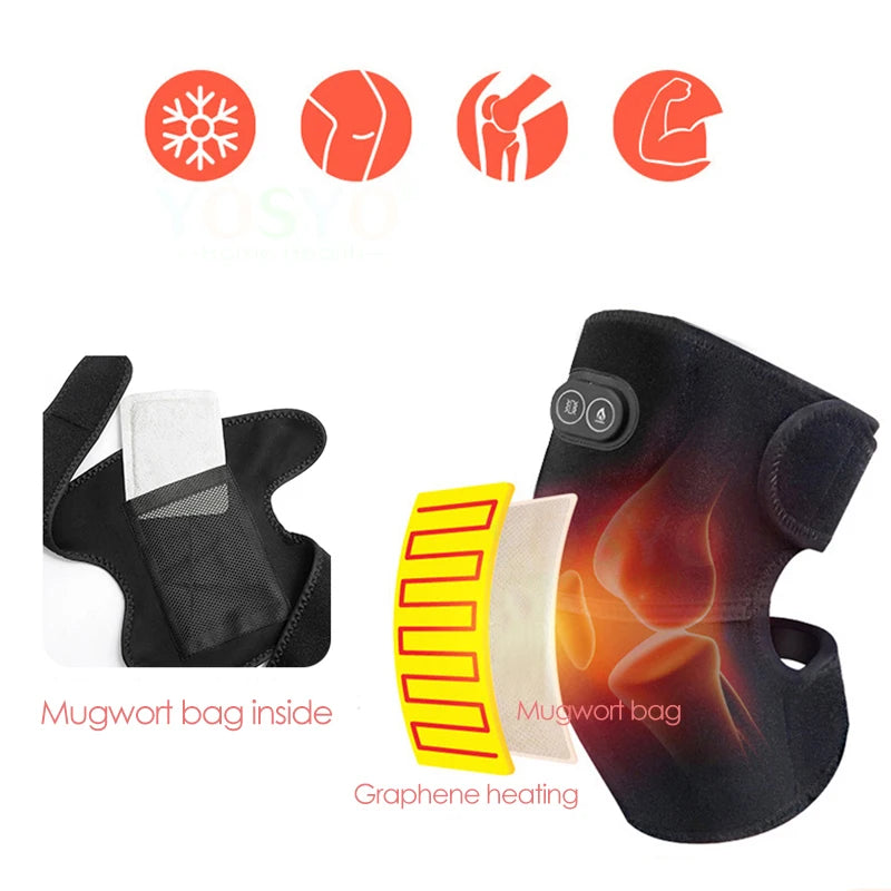 Electric Heated Shoulder & Knee Brace – Vibration Massage with Far Infrared Heat - Image 4