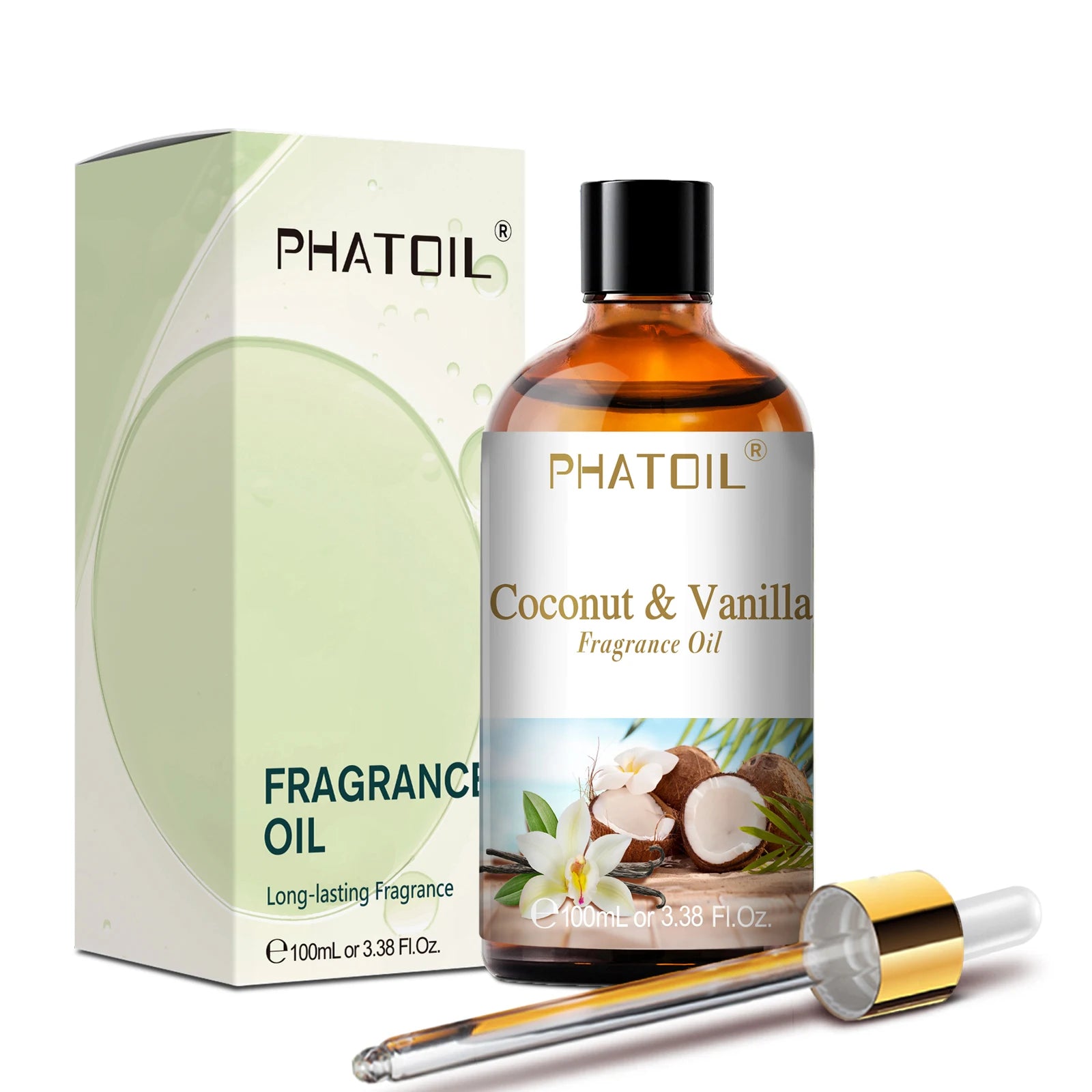 PHATOIL 100ml Fragrance Oil – Coconut & Vanilla, Bubble Gum, Sea Breeze & White Musk Scents - Image 2