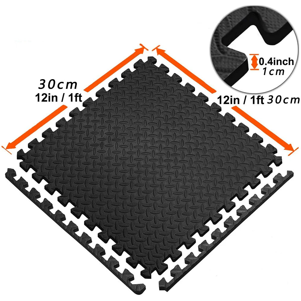 Puzzle Fitness Mat – EVA Interlocking Foam Floor Tiles for Yoga, Home Gym & Kids' Play Area - Image 6
