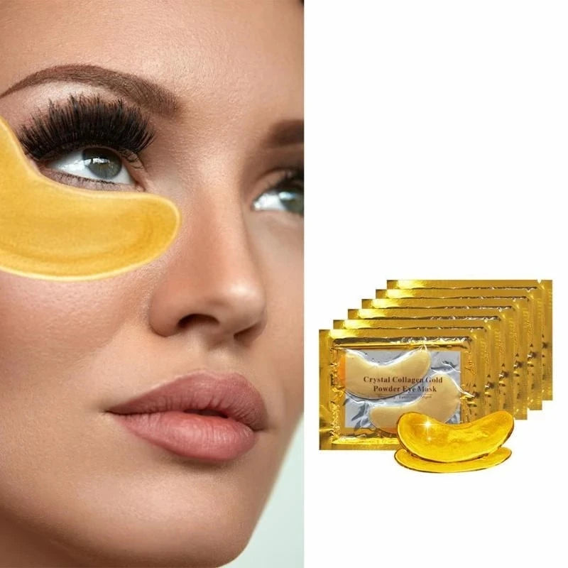 InniCare Crystal Collagen Gold Eye Mask – 50/60/80/100 Pcs - Image 2