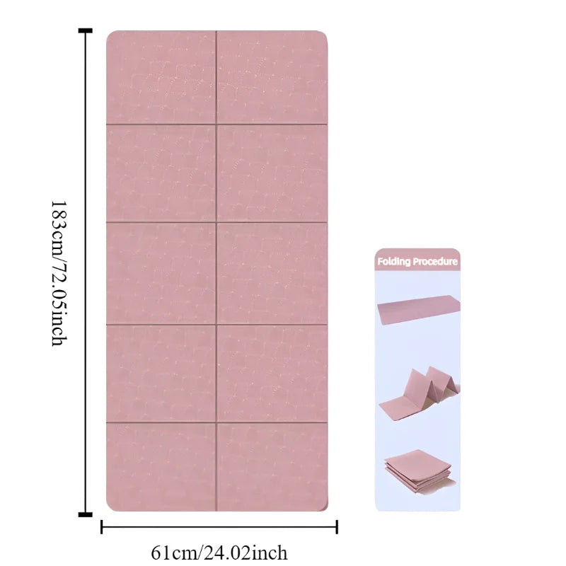 Foldable Yoga Mat – Eco-Friendly, Double-Sided Non-Slip Travel Mat for Pilates, Dance & Floor Workouts - Image 8