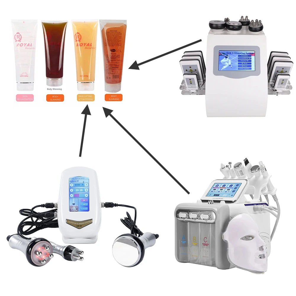 300g Beauty Machine Gel – Conductive Gel for 40K Cavitation, RF, Slimming & Ultrasonic Fat-Burning Devices - Image 2