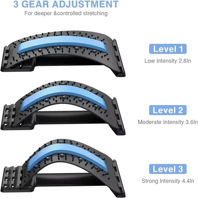 Blue Magic Back Stretcher – Lumbar Support & Spine Massager for Pain Relief - Image 2