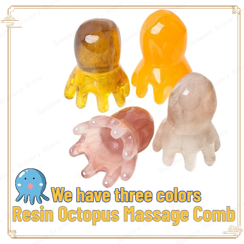 New Resin Octopus Scalp Massage Comb
