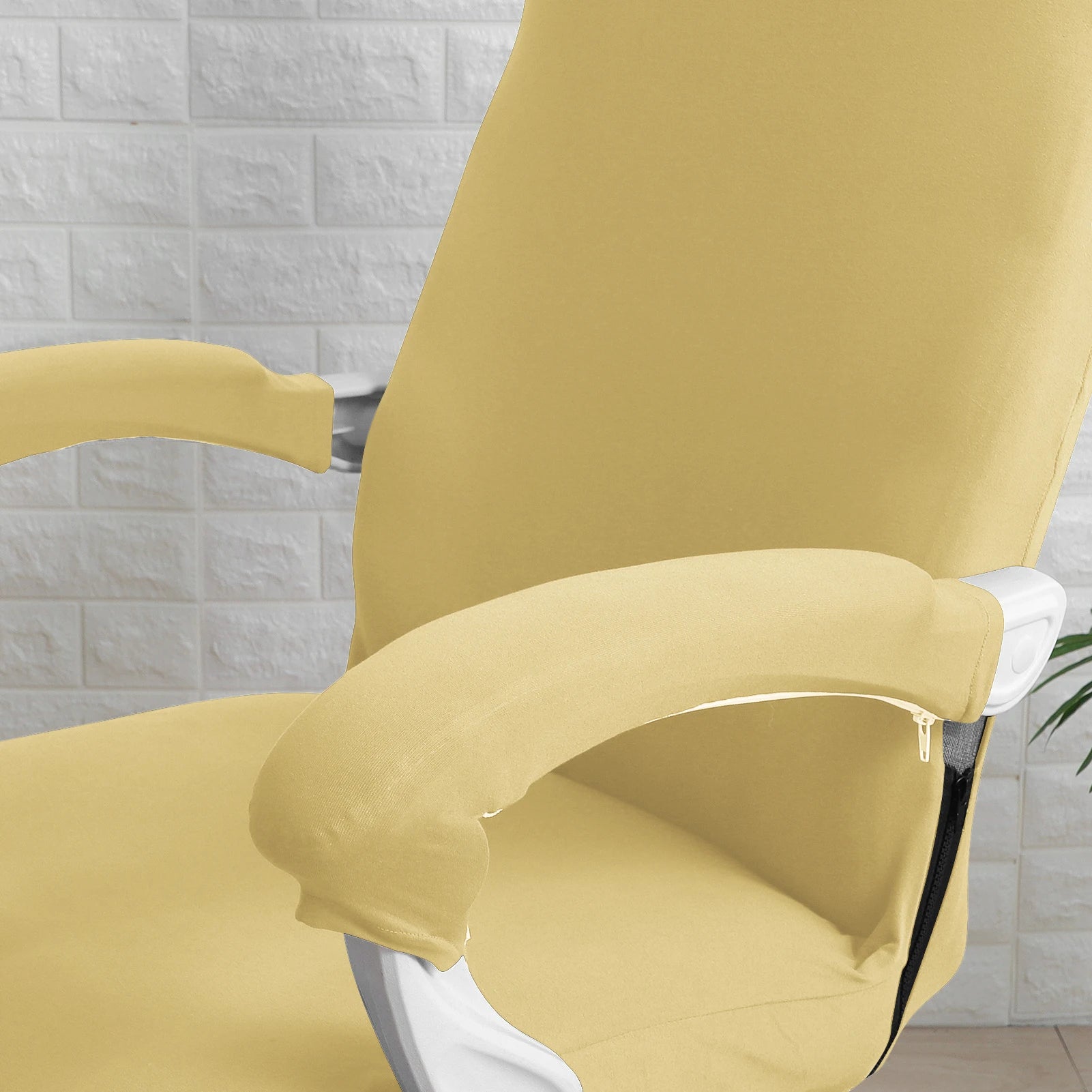 Universal Elastic Armrest Covers – Solid Color, Washable & Dustproof (1 Pair) - Image 9