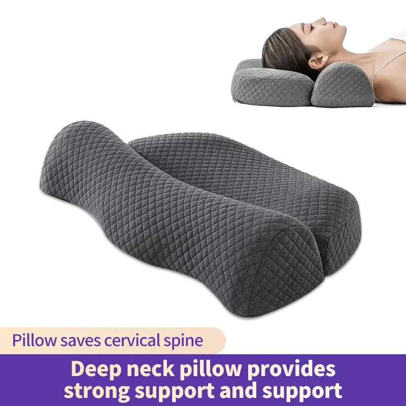 Cervical Memory Foam Contour Pillow – Ergonomic Orthopedic Pillow for Side Sleepers