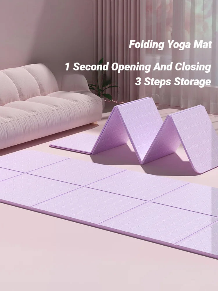 Foldable Yoga Mat – Eco-Friendly, Double-Sided Non-Slip Travel Mat for Pilates, Dance & Floor Workouts - Image 2