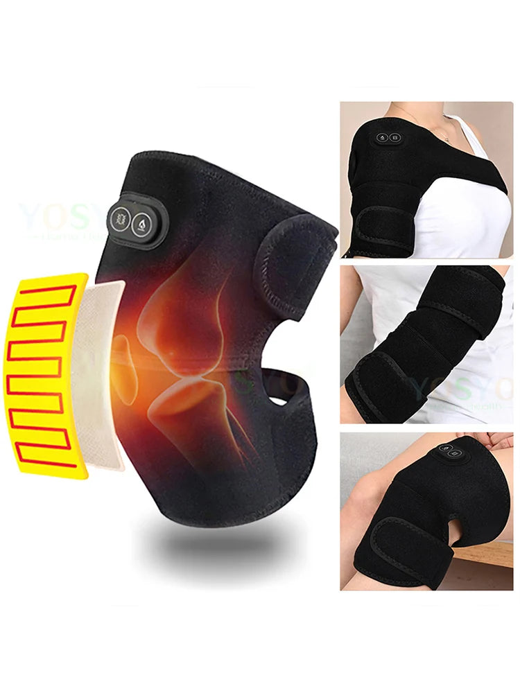 Electric Heated Shoulder & Knee Brace – Vibration Massage with Far Infrared Heat - Image 7