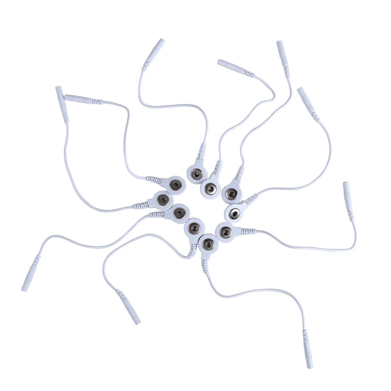 Standard Electrode Lead Wires – 2mm DC Snap & 3.5mm Plug for TENS/EMS Massagers & Electrode Accessories - Image 3