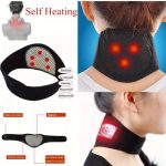 Self-Heating Magnetic Neck Support Brace – Medium Soft Portable Cervical Pillow with Spontaneous Heat Therapy