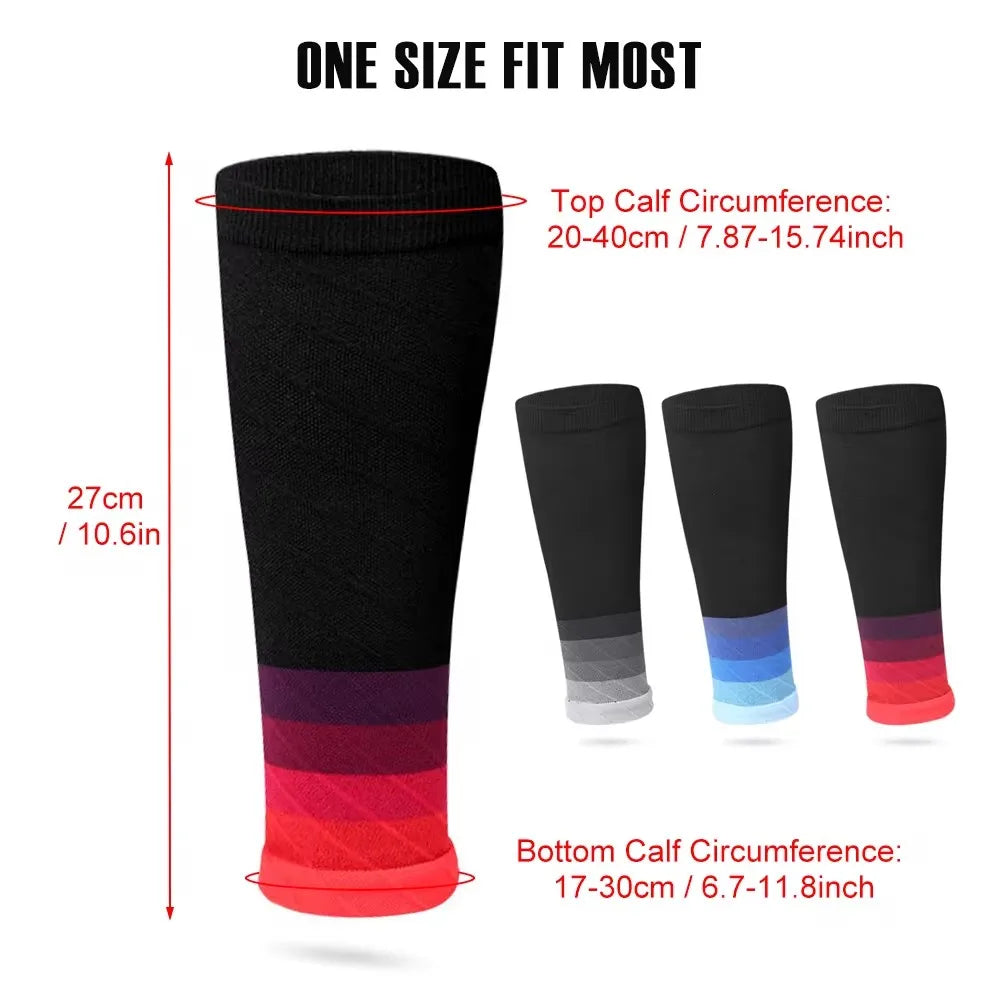 1 Pair Calf Compression Sleeves – 20–30mmHg Support for Running, Shin Splints & Fatigue Relief - Image 4