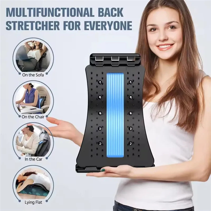 Blue Magic Back Stretcher – Lumbar Support & Spine Massager for Pain Relief - Image 3