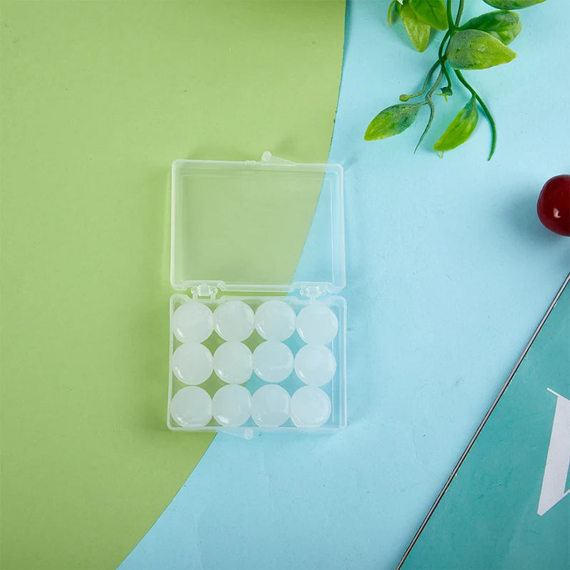 12PCS Reusable Silicone Earplugs – Moldable Wax Ear Plugs for Swimming, Sleeping & Noise Reduction - Image 12