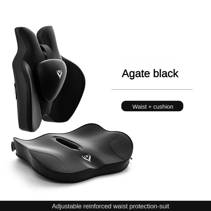 Memory Foam Seat & Back Support Pillow Set – Orthopedic Relief for Coccyx, Hip & Lumbar - Image 11