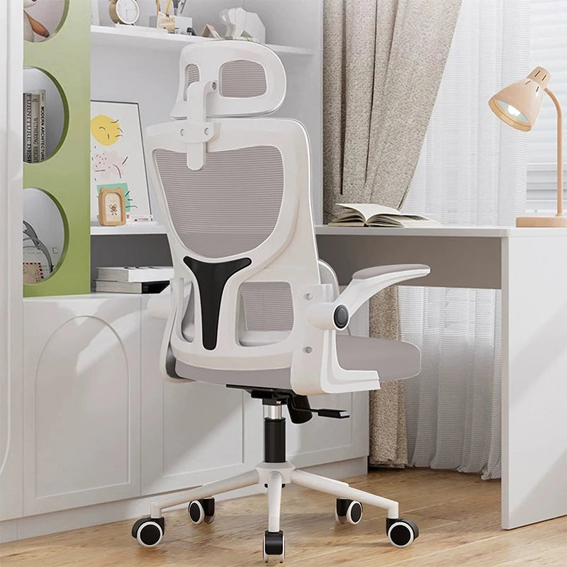 High-Back Mesh Office Chair – Ergonomic Desk Chair with Lumbar Support & Flip-Up Armrests - Image 11