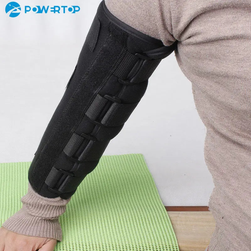 Arm Splint Brace – Adjustable Elbow Support with 3 Steel Plates for Children & Adults