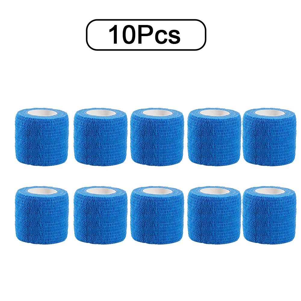 10 Rolls Athletic Wrap Tape – Self-Adhesive Elastic Bandage for Sports & Tattoo Care - Image 9