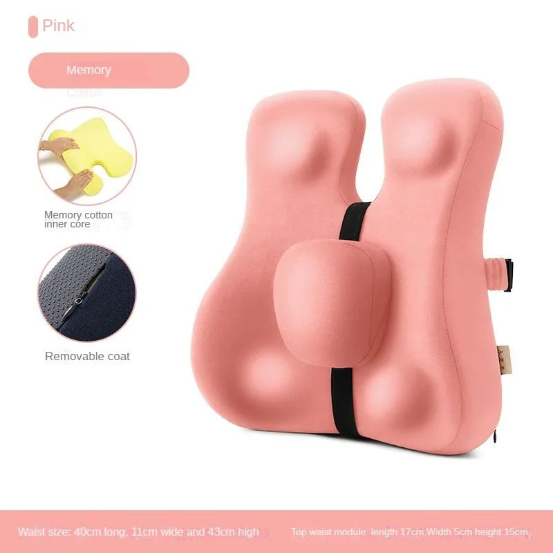 Memory Foam Seat Cushion & Back Support Pillow Set – Orthopedic Relief for Coccyx, Hip & Lumbar - Image 7