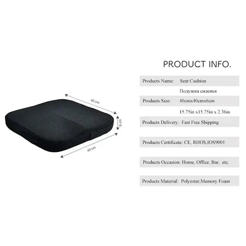 Orthopedic Coccyx Cushion – Memory Foam Seat for Back, Tailbone & Sciatica Relief - Image 6