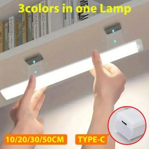 LED Motion Sensor Night Light – Type-C Rechargeable, Wireless Backlight for Cabinet, Wardrobe, Staircase & Kitchen