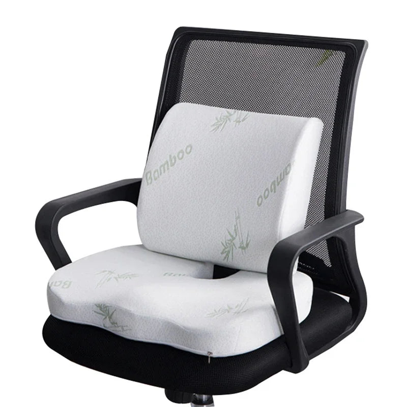 Coccyx Cushion Set – Orthopedic Memory Foam Seat & Back Support for Car, Office & Home - Image 12