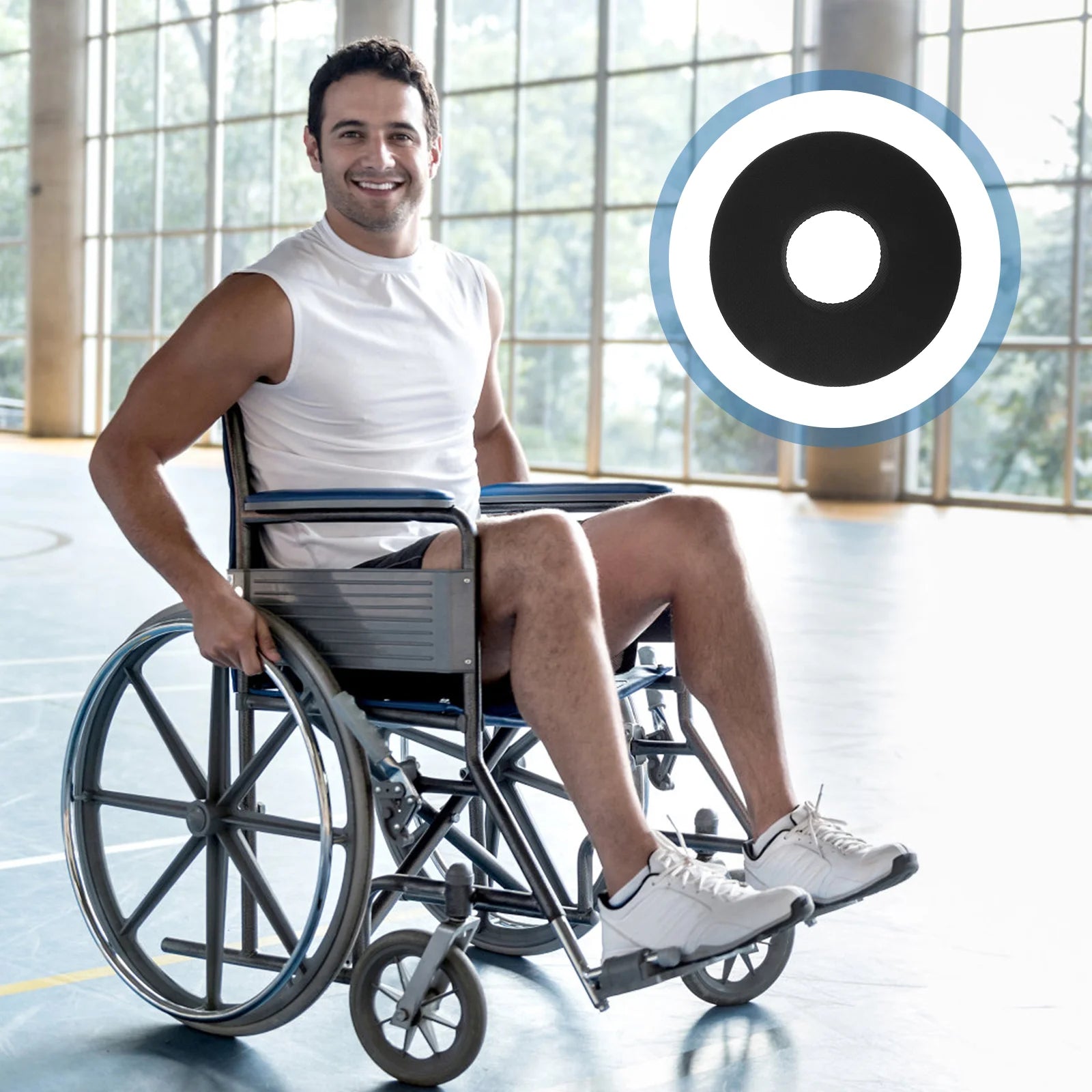 Orthopedic Donut Pillow Cushion – Tailbone, Hemorrhoid & Sciatica Relief for Office, Bed & Pregnancy - Image 4