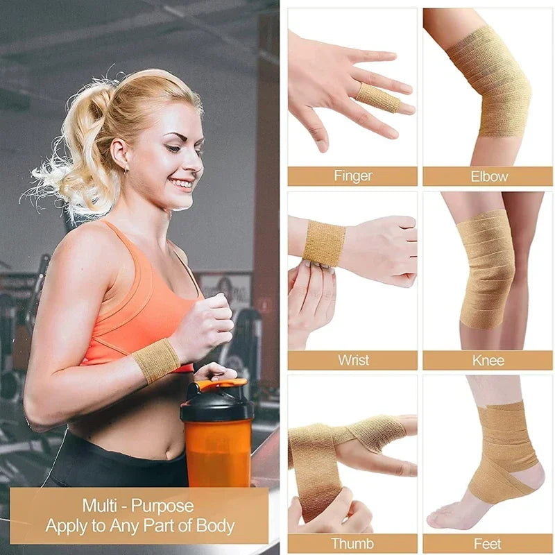 5cm x 4.5m Sports Elastic Bandage – Self-Adhesive Tape for Joint, Tattoo & Pet Protection - Image 3