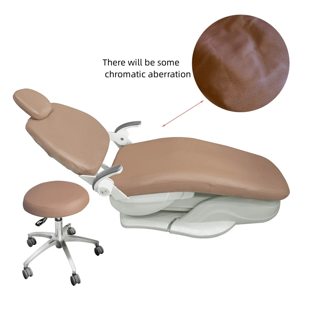 4-Piece PU Leather Dental Chair Cover Set – Waterproof & Elastic Protective Kit - Image 10
