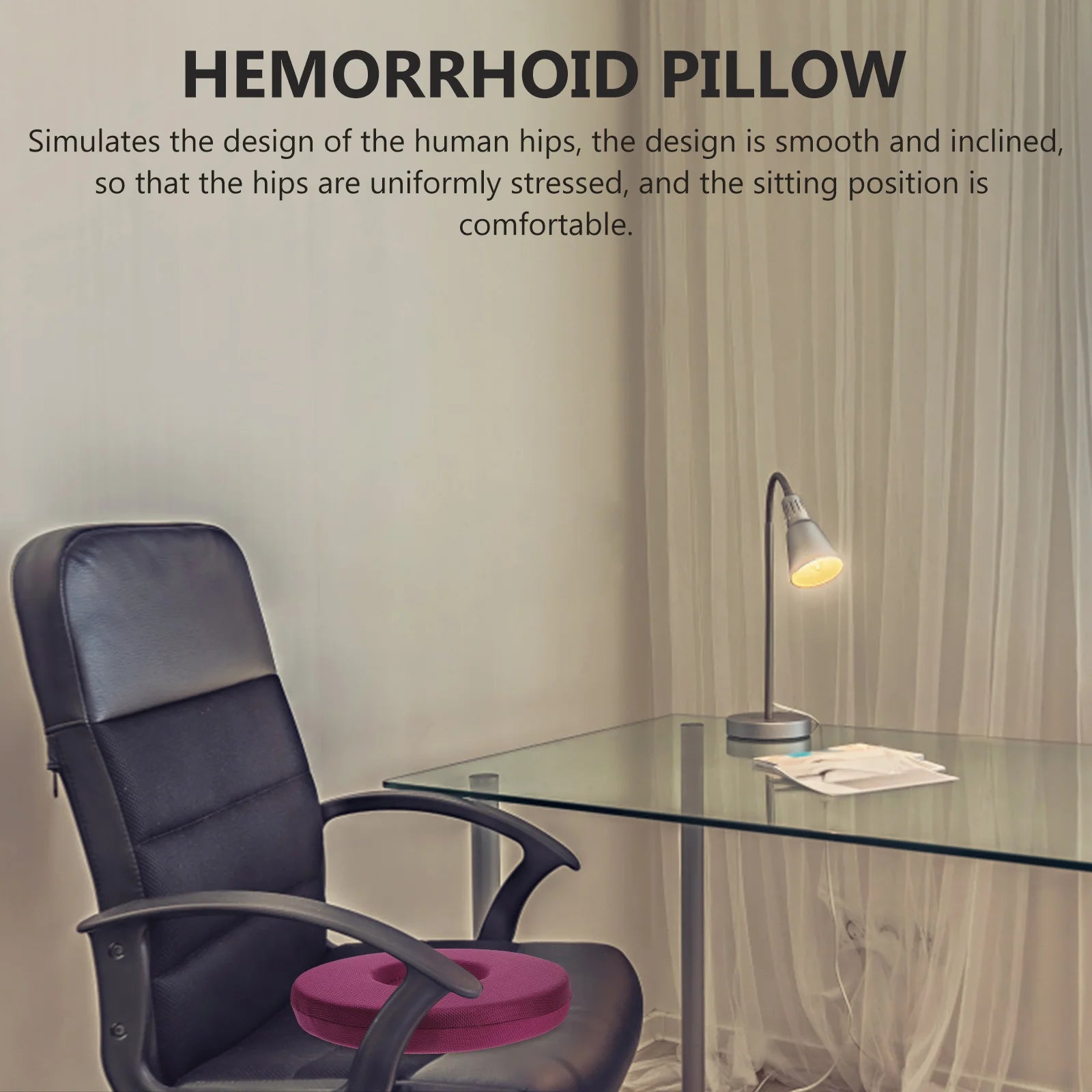 Orthopedic Donut Pillow Cushion – Tailbone, Hemorrhoid & Sciatica Relief for Office, Bed & Pregnancy - Image 6