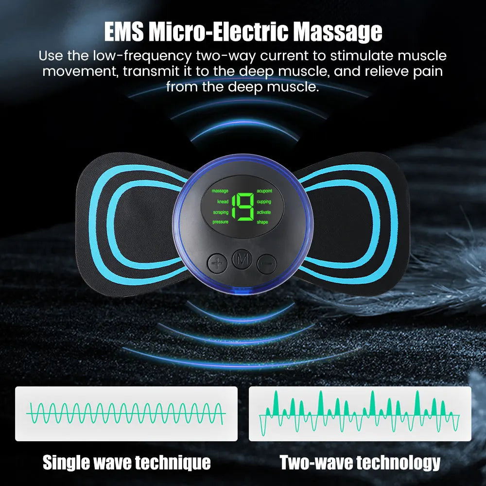 Mini Portable EMS Neck Massager – Electric Neck Stretcher for Cervical Pain Relief & Shoulder Relaxation - Image 3