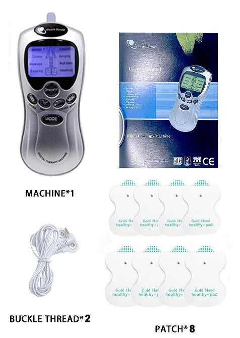 8-Mode Electric Body Massager – Portable TENS Device with 4 Electrode Pads - Image 8