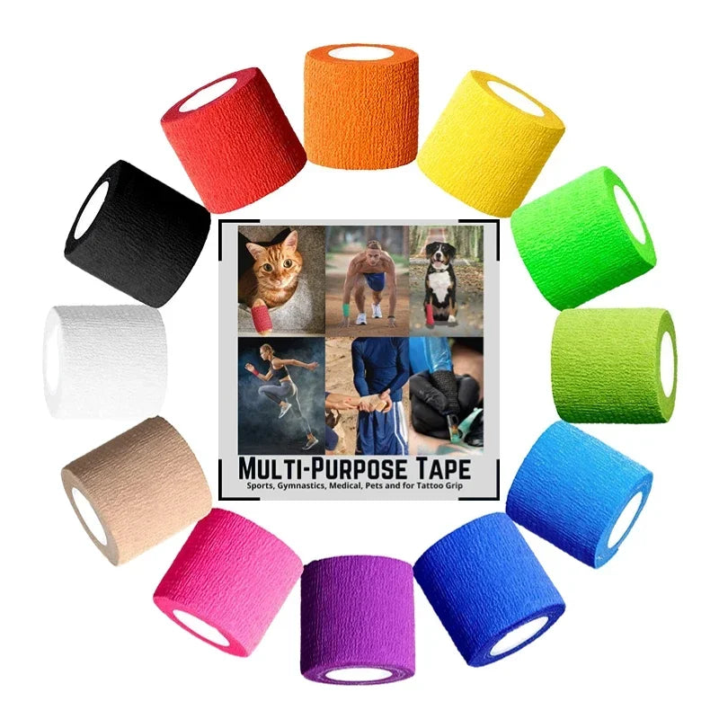 5cm x 4.5m Sports Elastic Bandage – Self-Adhesive Tape for Joint, Tattoo & Pet Protection