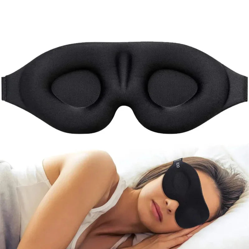 3D Contoured Eye Mask for Sleeping – Molded Night Blindfold for Women & Men